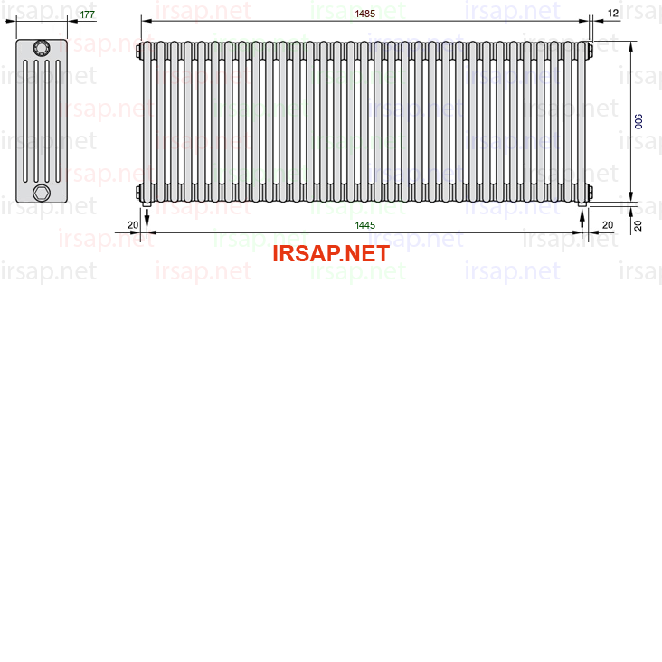 Радиатор IRSAP Tesi 50900/33 T16 CL 01